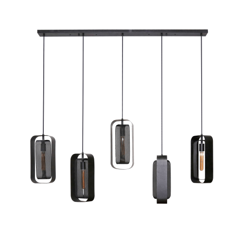 Industriële hanglamp in metaal – Mesh Rotate