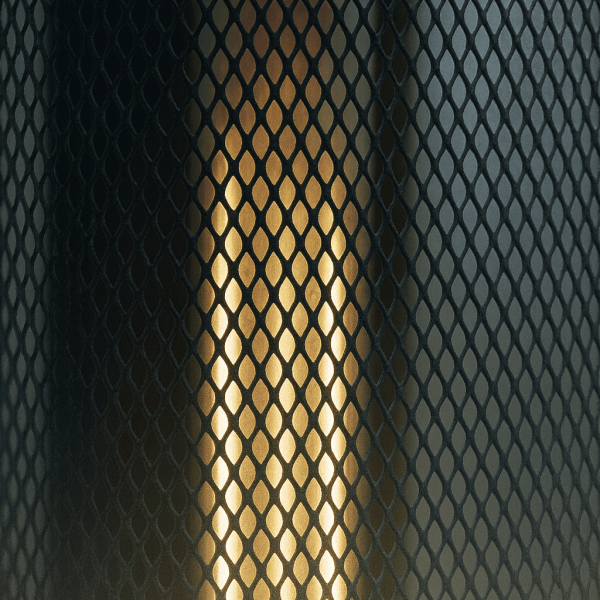 Industriële hanglamp in metaal – Mesh Rotate