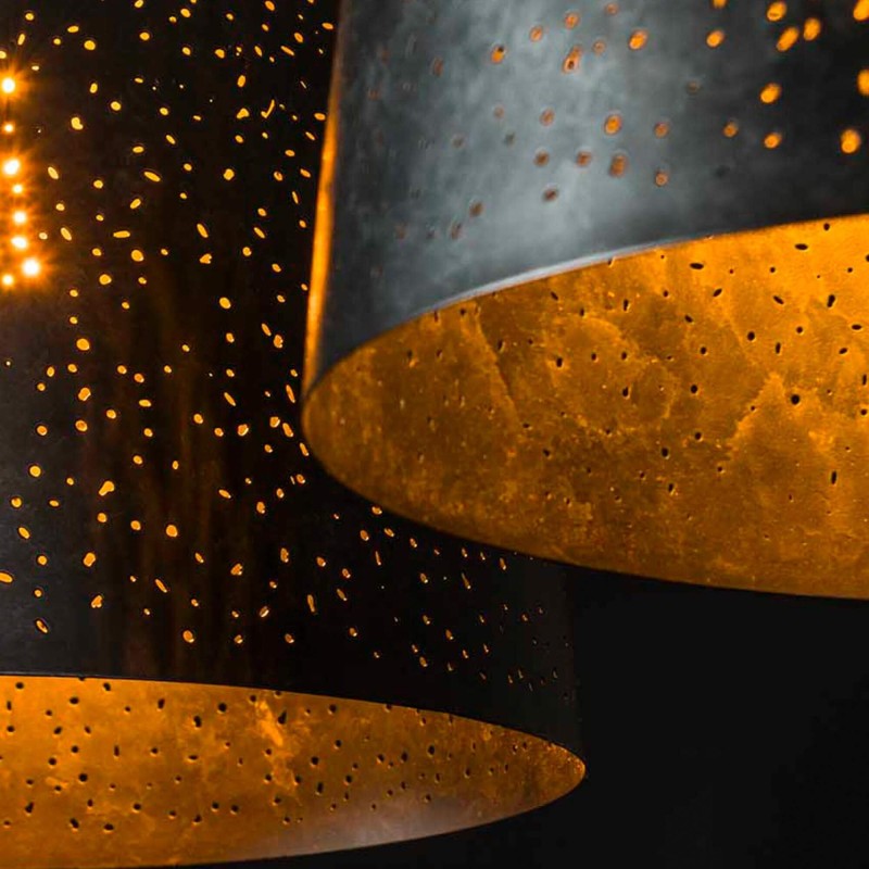 Industriële hanglamp in metaal – Sosmos