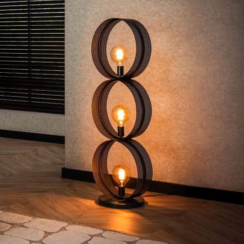 Salonlamp in metaal met...