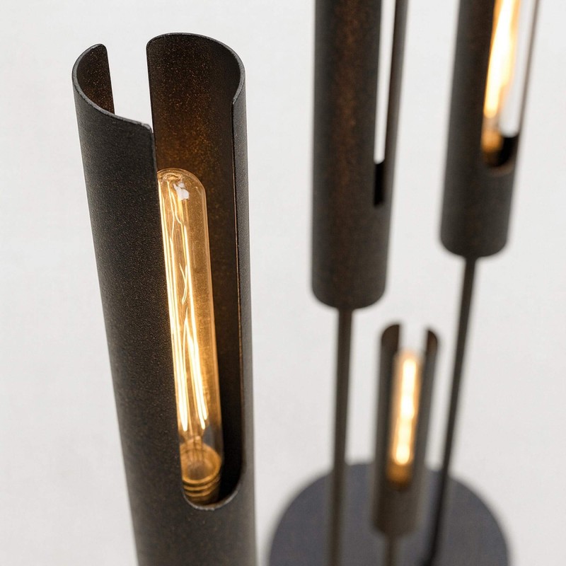 Design LED-vloerlamp in zwart metaal – Nova