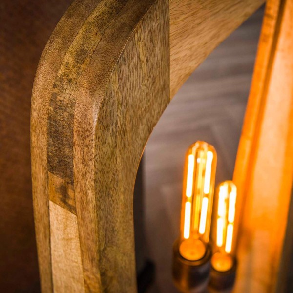 Vloerlamp in massief mangohout – Noxios