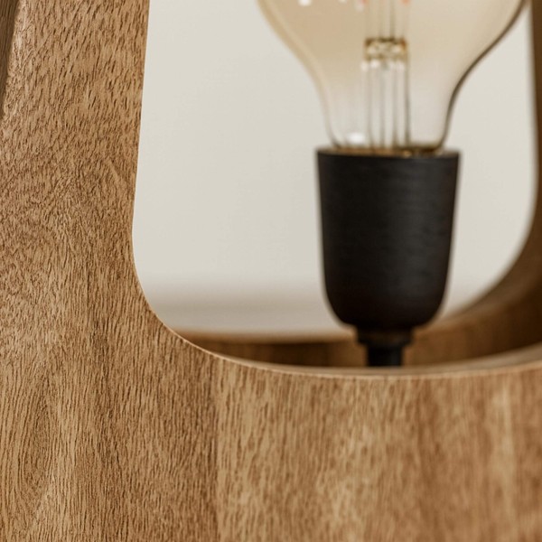 Tafellamp in massief mangohout – Noxios