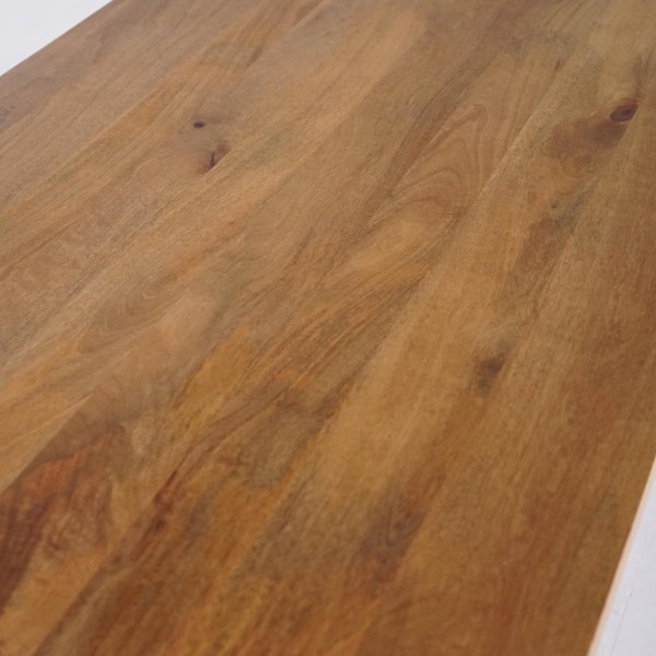 Eettafel van massief mangohout en metaal 160 cm – Kansas