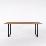 Eettafel in massief mangohout en metaal 200 cm – Kansas