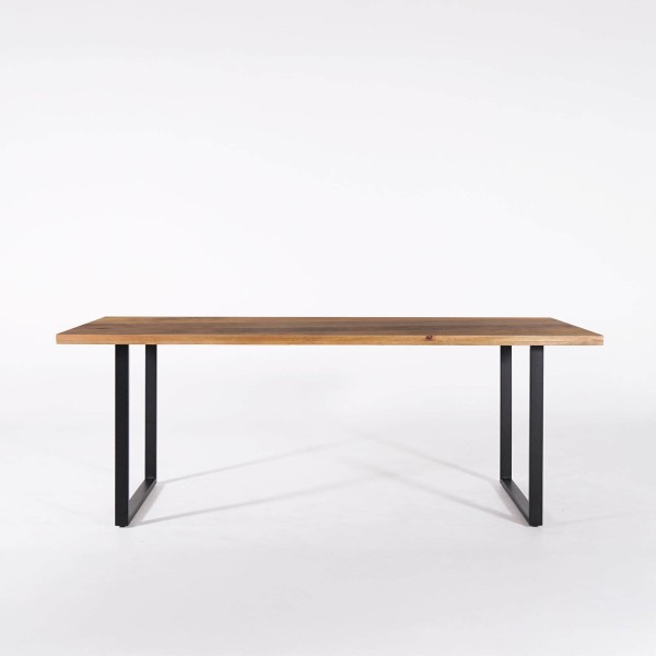 Eettafel in massief mangohout en metaal 200 cm – Kansas