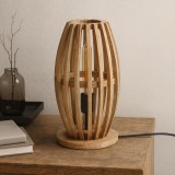 Staande vloerlamp in massief mangohout – Arken