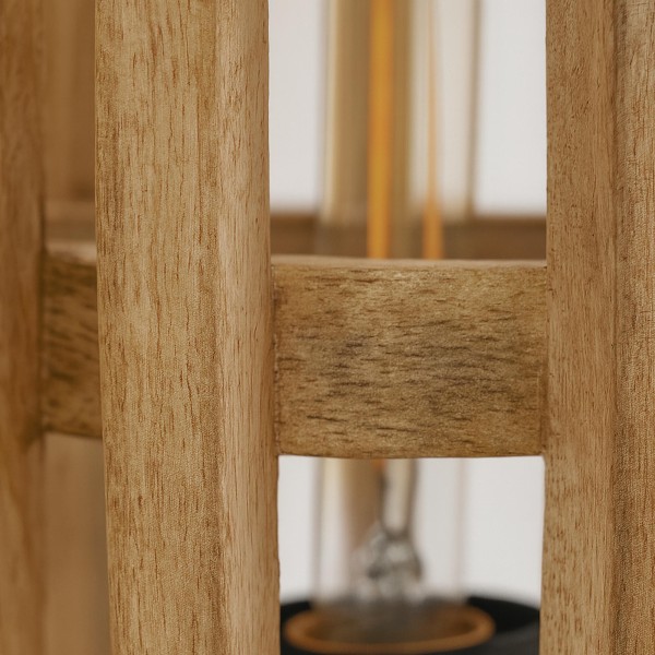 Staande vloerlamp in massief mangohout – Arken