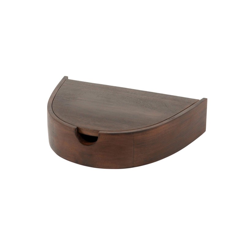 Zwevend nachtkastje in massief acaciahout (set van 2) – Nocte