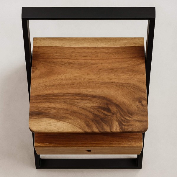 Nachtkastje in massief acaciahout – Lean