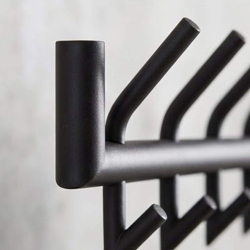 Wandkapstok in metaal, industriële stijl – Nord