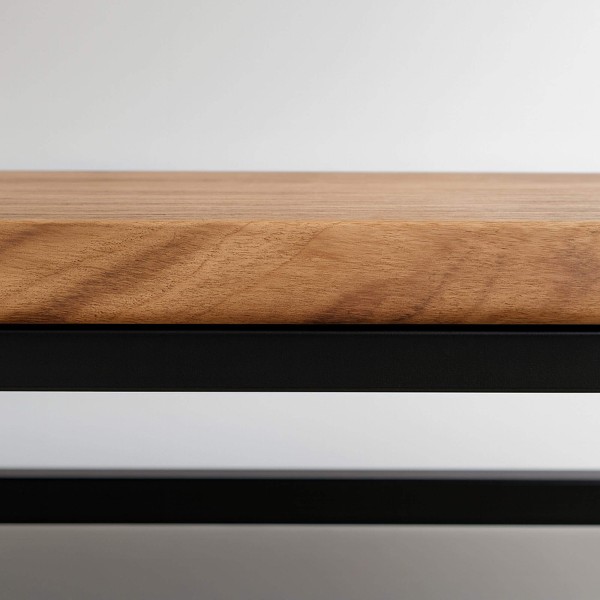 Wandkapstok in hout en metaal, industriële stijl – Custom