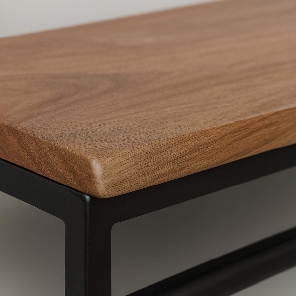 Wandkapstok in hout en metaal, industriële stijl – Custom