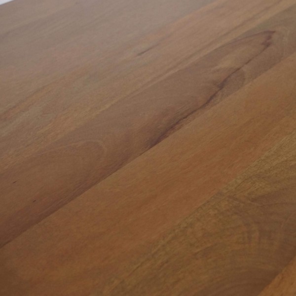 Massieve houten eettafel met metalen mikado-poot 220 cm