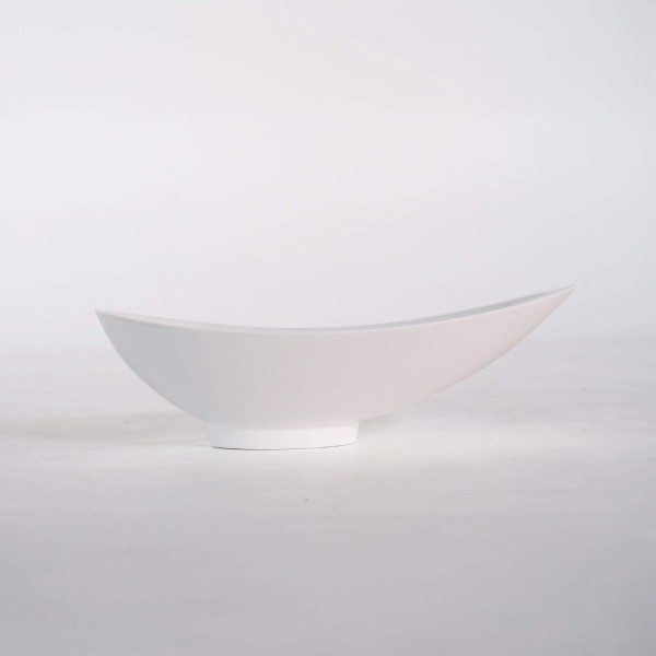Ronde keramische waskom, glanzend wit – Bora