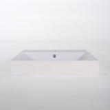 Keramische badkamerwastafel, mat wit – Anna