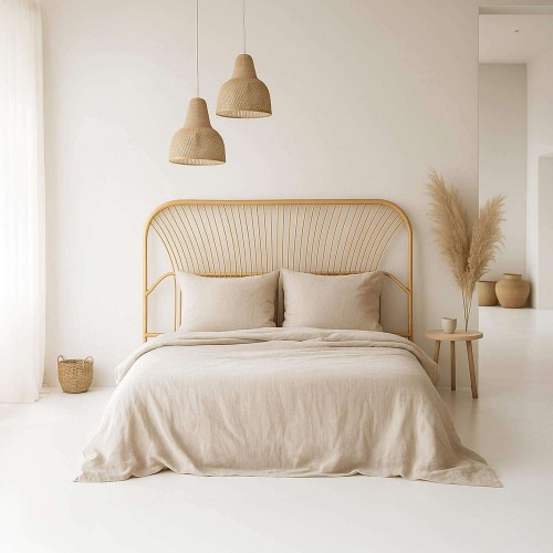 Hoofdbord 160 cm in riet (rotan) – Canea