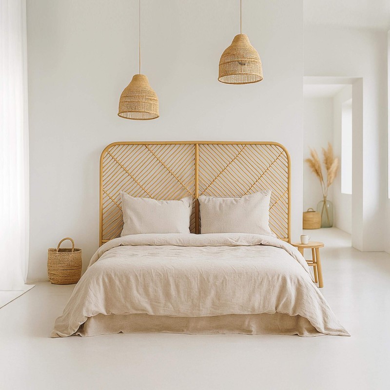 Hoofdbord 160 cm in riet (rotan) – Weava