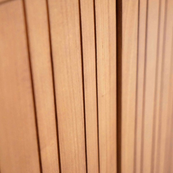 Badmeubel met enkele wastafel in massief hout, mat wit – Satya