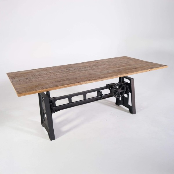 Industriële tafel verstelbaar in de hoogte 200 cm