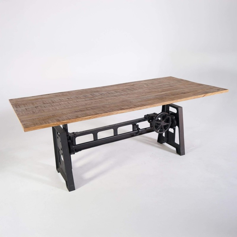 Industriële tafel verstelbaar in de hoogte 200 cm