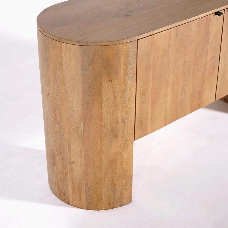 Dressoir met 2 deuren in massief hout - Timea