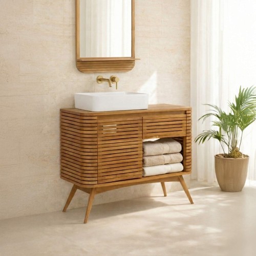 Massief teak badmeubel - Kama