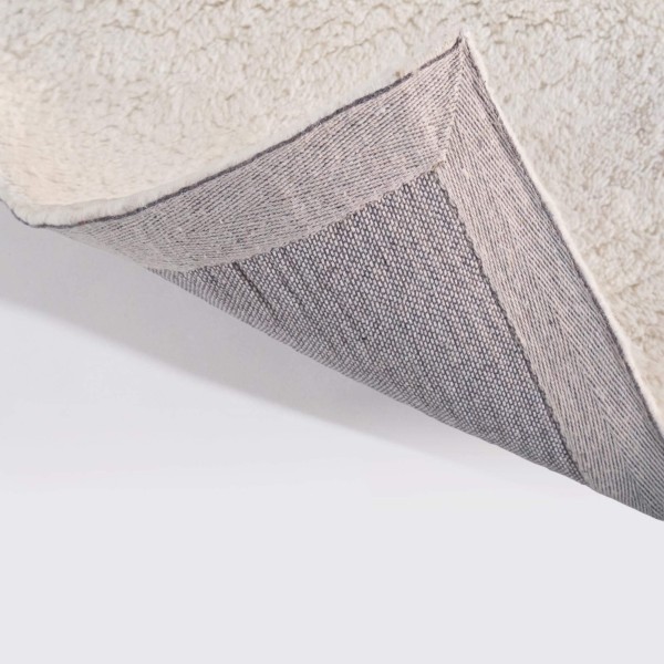 Wollen tapijt 140x200 cm, wit - Handa