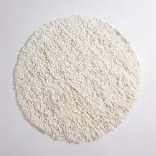 Wollen tapijt 150x150 cm, wit - Ruma