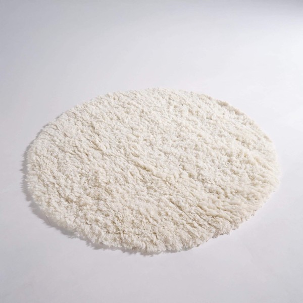 Wollen tapijt 150x150 cm, wit - Ruma