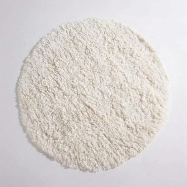 Wollen tapijt 200x200 cm, wit - Ruma