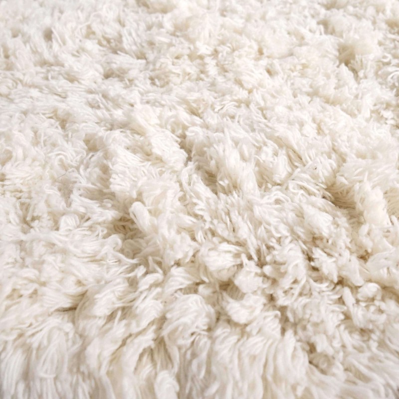 Wollen tapijt 200x200 cm, wit - Ruma