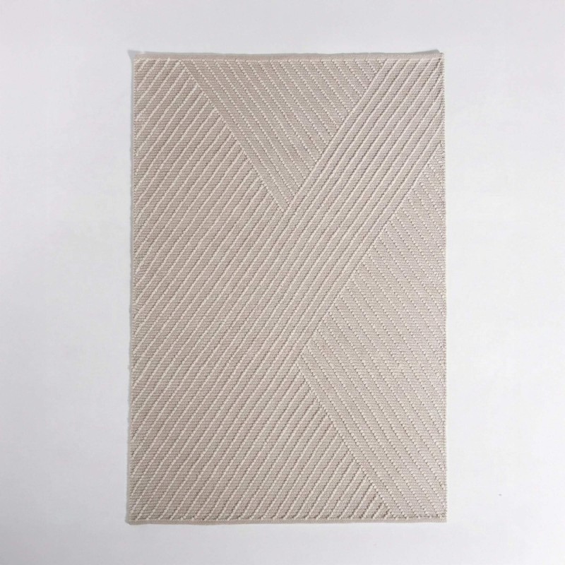 Wollen tapijt 140x200 cm, wit-beige - Arvo