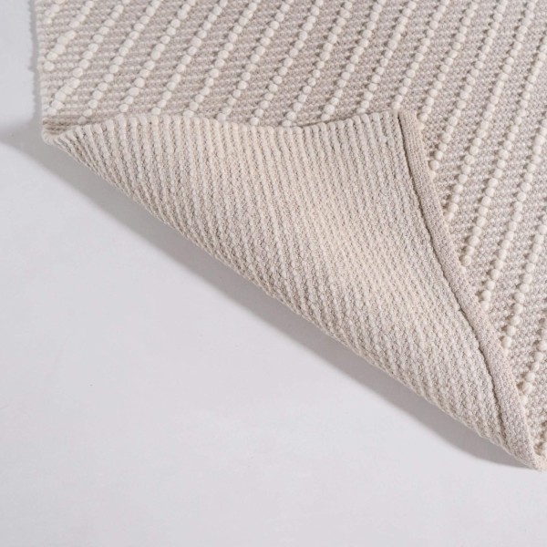 Wollen tapijt 140x200 cm, wit-beige - Arvo