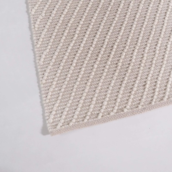 Wollen tapijt 140x200 cm, wit-beige - Arvo