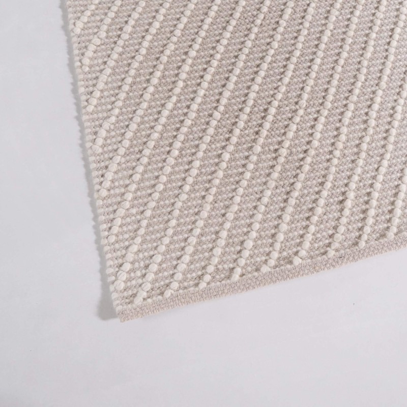 Wollen tapijt 140x200 cm, wit-beige - Arvo