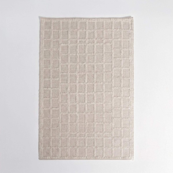 Wollen tapijt 140x200 cm, wit-beige - Silva