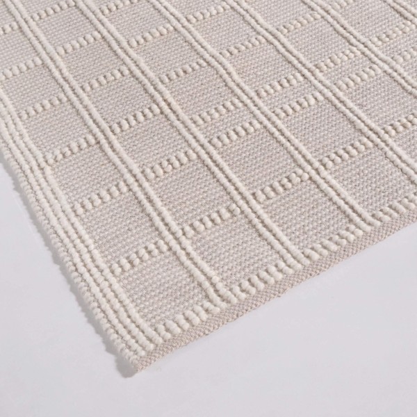 Wollen tapijt 140x200 cm, wit-beige - Silva