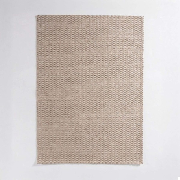 Wollen tapijt 140x200 cm, wit-beige - Orin