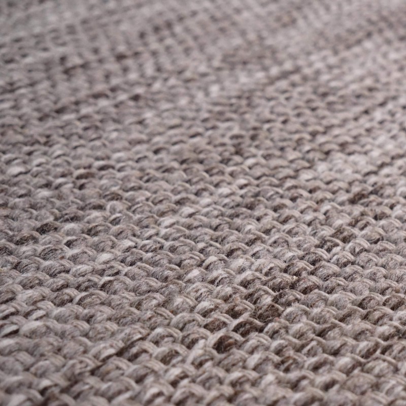 Wollen en katoenen tapijt 160x230 cm, bruin - Elowen