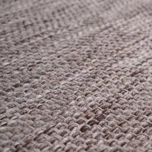 Wollen en katoenen tapijt 200x300 cm, bruin - Elowen