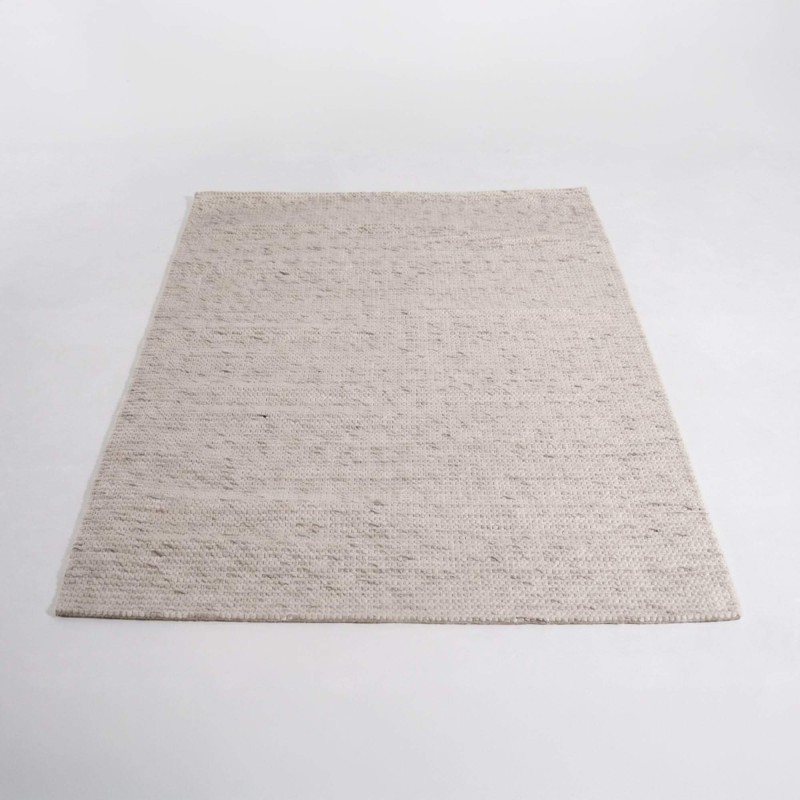 Wollen tapijt 140x200 cm, wit-beige - Cairn