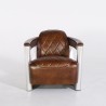 Aviator-fauteuil in leder