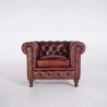 Chesterfield fauteuil in echt leder – Edward
