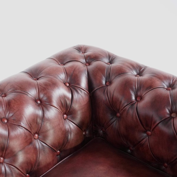 Chesterfield fauteuil in echt leder – Edward