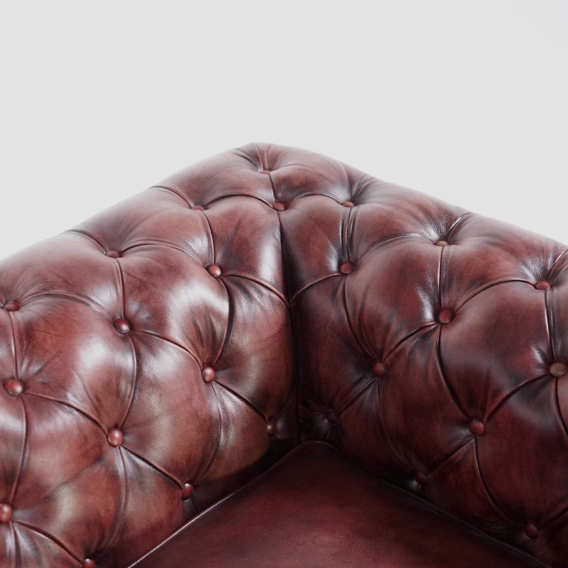 Chesterfield fauteuil in echt leder – Edward