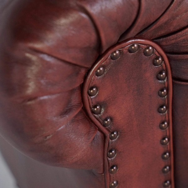 Chesterfield fauteuil in echt leder – Edward