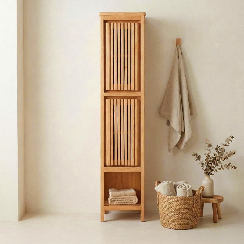 Massief houten badkamerkolom - Rohini