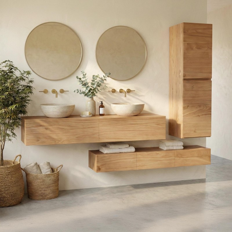 Massief houten badmeubel 160 cm - Trinity