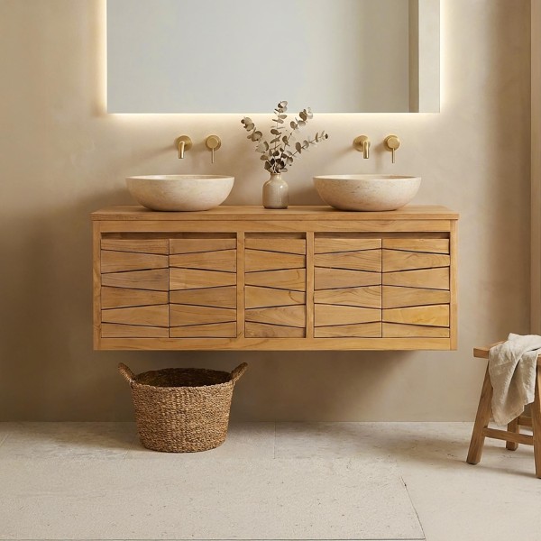 Teak badkamermeubel 120 cm - Mountain